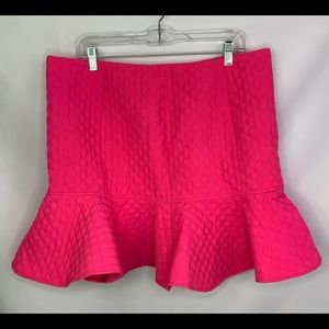 Asos pink quilted peplum skirt BNWT 14
